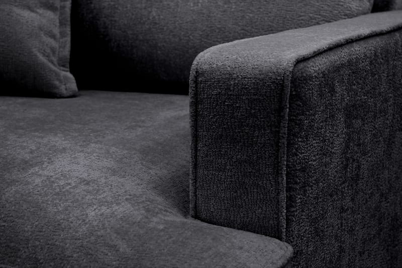 Rossita lyx Ekstra dyb Lænestol - Sort Chenille - Møbler - Stole & lænestole - Lænestole