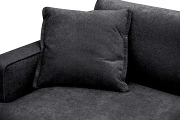 Rossita lyx Ekstra dyb Lænestol - Sort Chenille - Møbler - Stole & lænestole - Lænestole