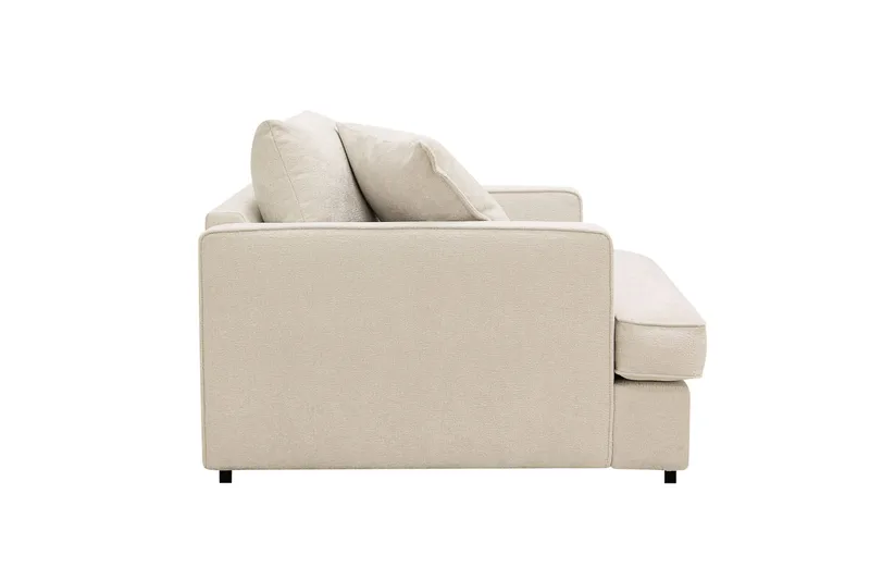 Rossita lyx Ekstra dyb Lænestol - Trenza 06, Beige Chenille - Møbler - Stole & lænestole - Lænestole