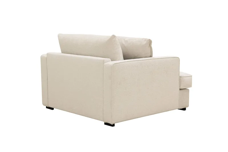 Rossita lyx Ekstra dyb Lænestol - Trenza 06, Beige Chenille - Møbler - Stole & lænestole - Lænestole