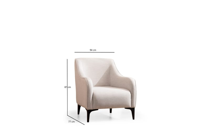 Rossland Lænestol - Offwhite - Møbler - Stole & lænestole - Lænestole
