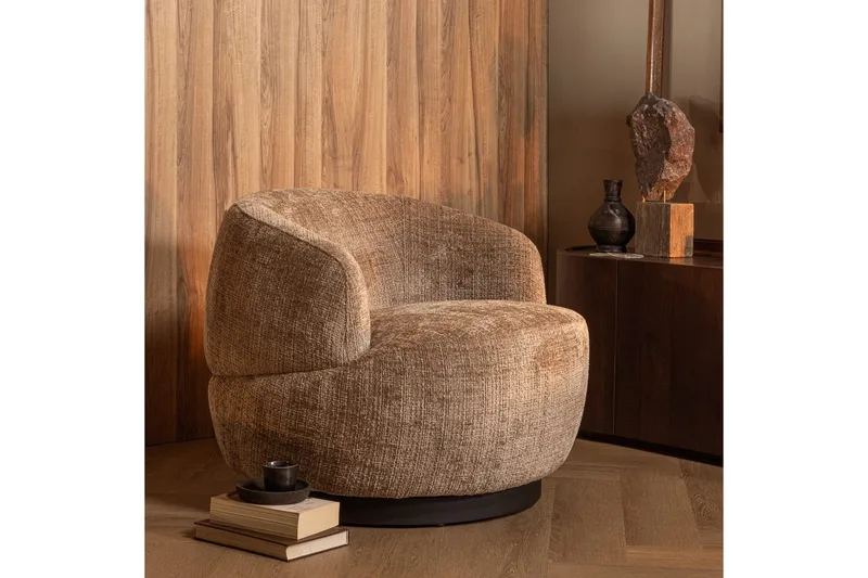 Rotationslænestol Woolly - Sand - Møbler - Stole & lænestole - Lænestole