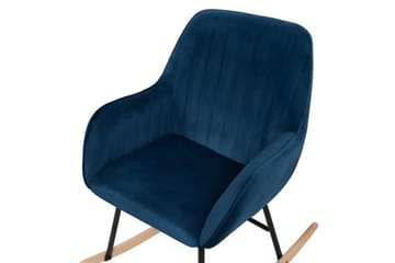 Anrew gyngestol Sammet - Blå - Møbler - Stole & lænestole - Gyngestol