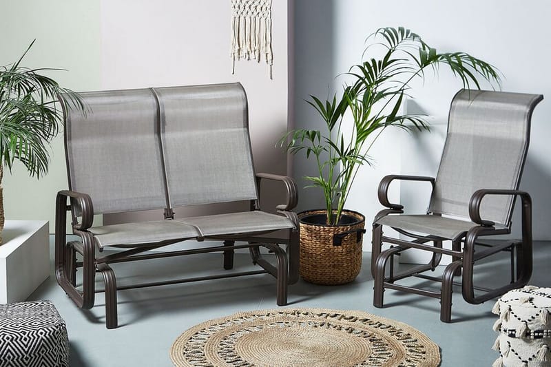 Chapau gyngestol - Brun - Havemøbler - Havestole - Havegyngestol