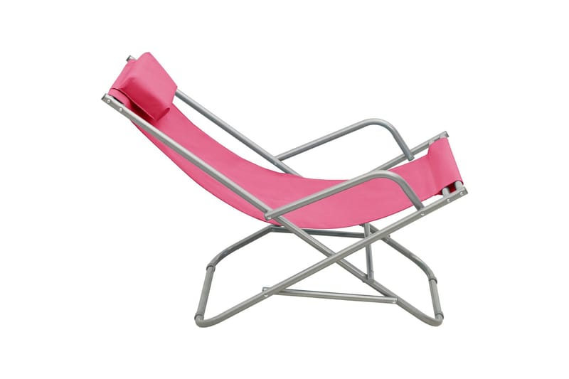 havestole 2 stk. stål pink - Lyserød - Møbler - Stole & lænestole - Gyngestol