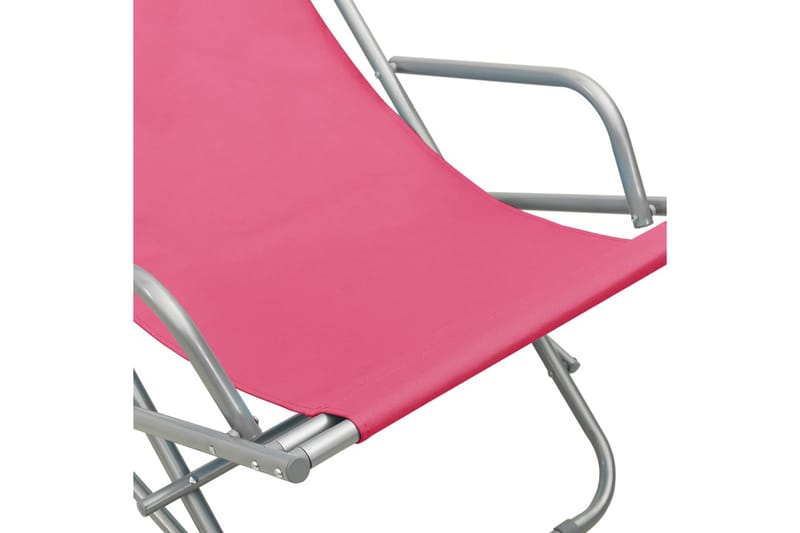 havestole 2 stk. stål pink - Lyserød - Møbler - Stole & lænestole - Gyngestol