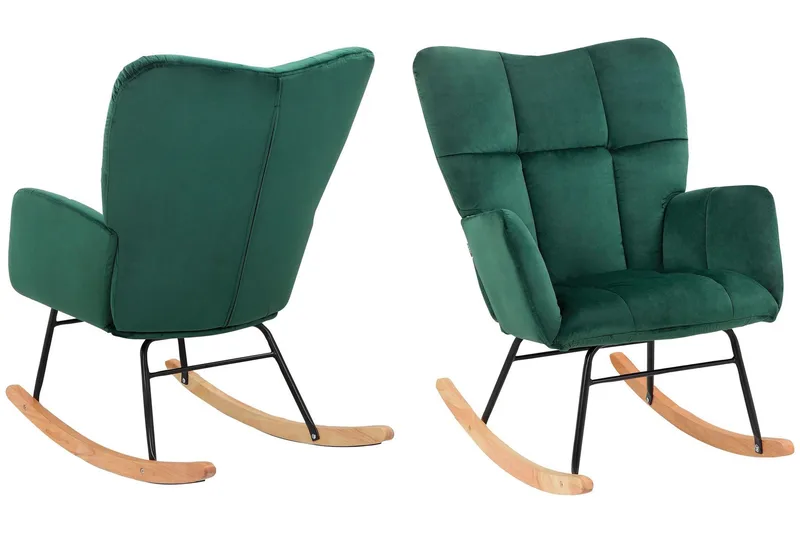 Michikku Gyngestol - Grøn - Møbler - Stole & lænestole - Gyngestol