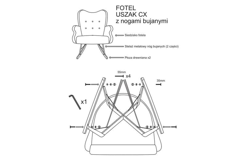 Skanhyndewski Gyngestol - Møbler - Stole & lænestole - Gyngestol