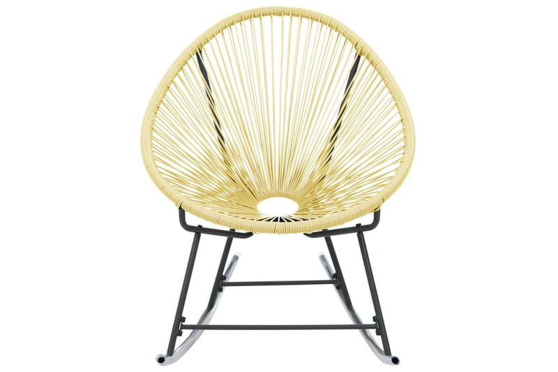 udendørs Acapulco-stol polyrattan beige - Beige - Møbler - Stole & lænestole - Gyngestol