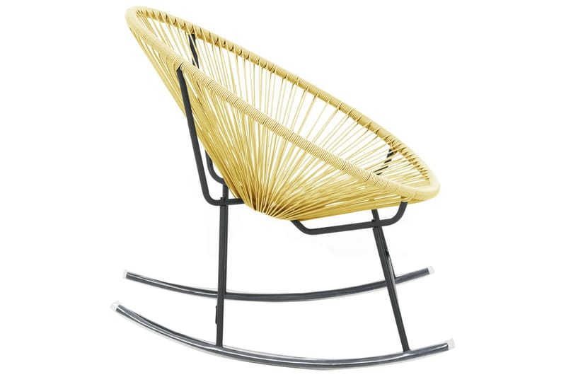 udendørs Acapulco-stol polyrattan beige - Beige - Møbler - Stole & lænestole - Gyngestol