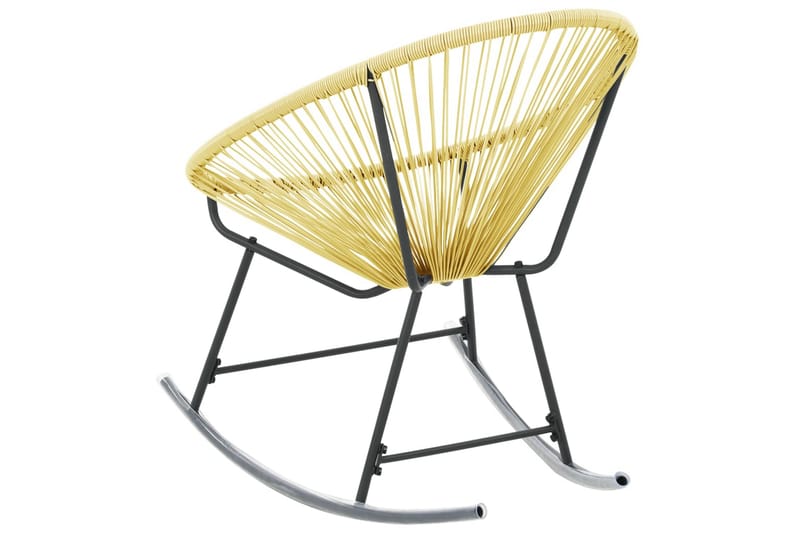 udendørs Acapulco-stol polyrattan beige - Beige - Møbler - Stole & lænestole - Gyngestol