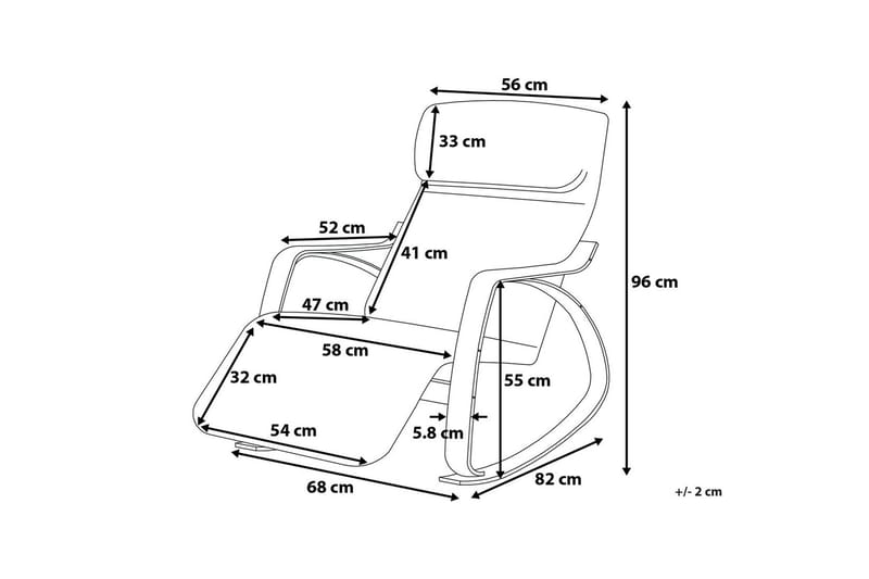 Weston gyngestol - Beige - Møbler - Stole & lænestole - Gyngestol
