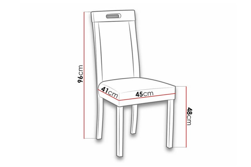 Rowden Spisestol - Sort/træ - Spisebordsstole & køkkenstole