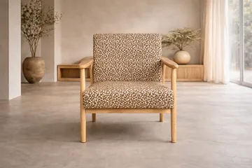 Runbert lænestol - Brun - Møbler - Stole & lænestole - Lænestole