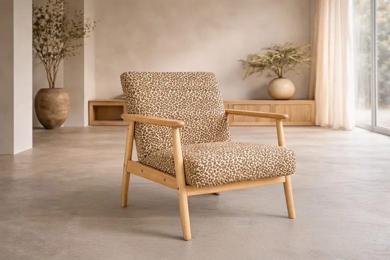 Runbert lænestol, Brun