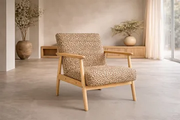 Runbert lænestol - Brun - Møbler - Stole & lænestole - Lænestole