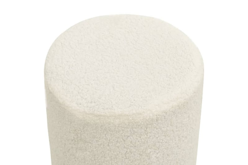rund puf fleece hvid - Hvid - Møbler - Stole & lænestole - Taburet & skammel