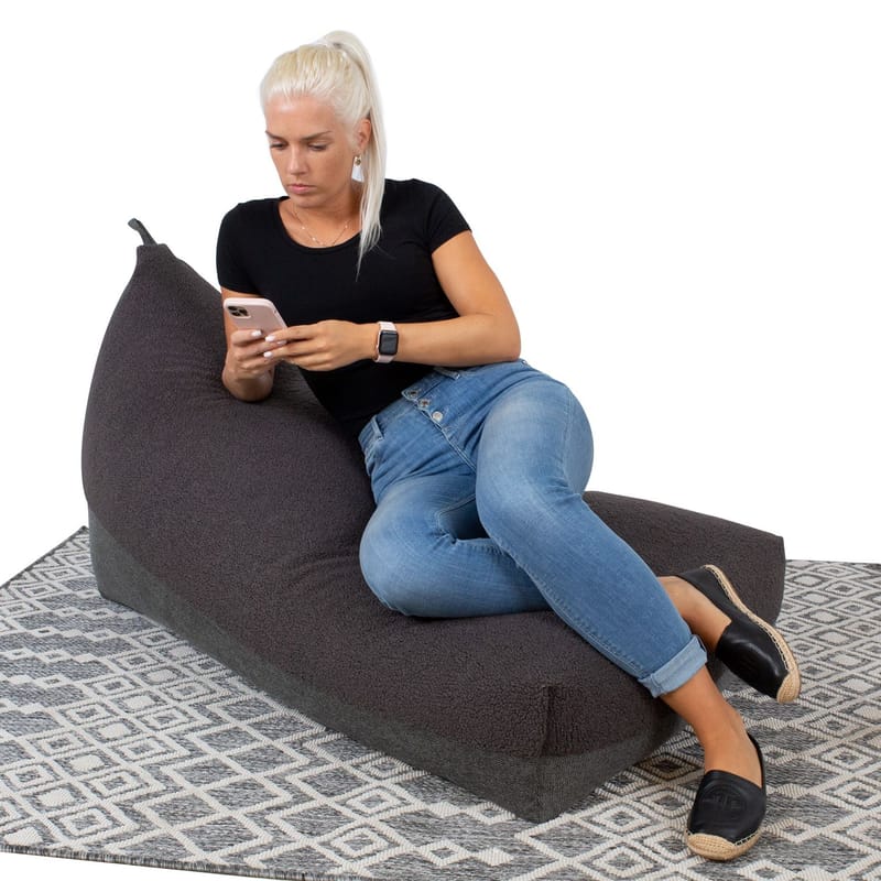 Sækkestol Karmar Bag 130x80x20/70 cm - mørkegrå - Møbler - Stole & lænestole - Sækkestol