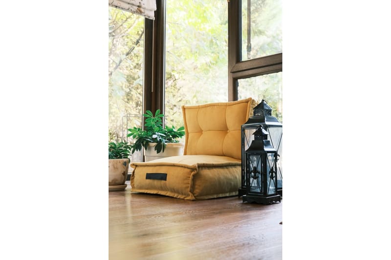 Rambarose Ottoman 60 cm, Sennep