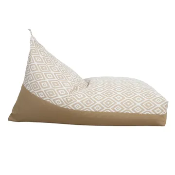 Sækkestol Viknor 130x80x20/70 cm - beige diamanter/beige - Møbler - Stole & lænestole - Sækkestol
