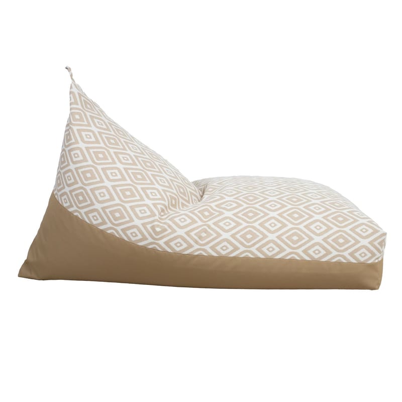Sækkestol Viknor 130x80x20/70 cm - beige diamanter/beige - Møbler - Stole & lænestole - Sækkestol