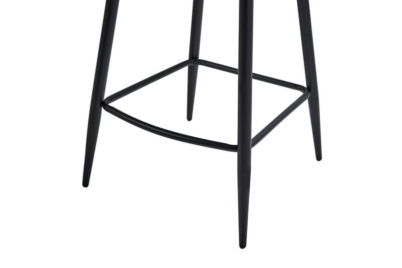 Sæt med 2 barstole Amity - Lys beige, sort - Møbler - Stole & lænestole - Barstole