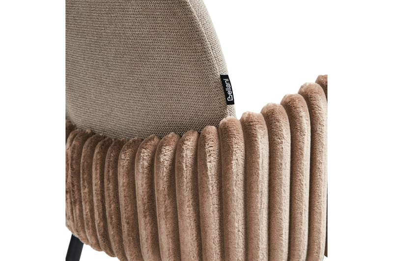 Sæt med 2 barstole Amity - Taupe, sort, brun - Møbler - Stole & lænestole - Barstole