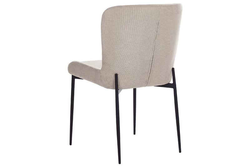 Sæt med 2 spiseborde Ada - Beige, grå, sort - Møbler - Stole & lænestole - Spisebordsstole & køkkenstole
