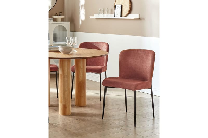 Sæt med 2 spiseborde Ada - Brun, Sort - Møbler - Stole & lænestole - Spisebordsstole & køkkenstole