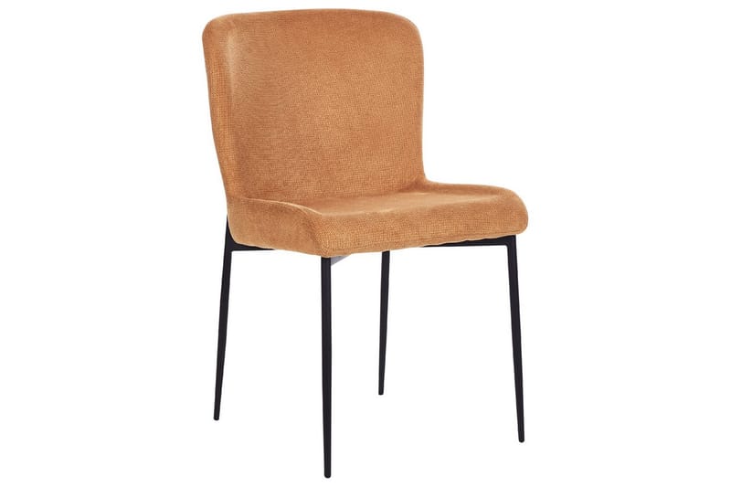 Sæt med 2 spiseborde Ada - Orange, sort - Møbler - Stole & lænestole - Spisebordsstole & køkkenstole