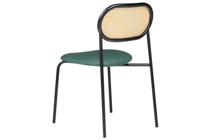 Sæt med 2 spiseborde Adaver - Sort, lyst træ, grønt - Møbler - Stole & lænestole - Spisebordsstole & køkkenstole