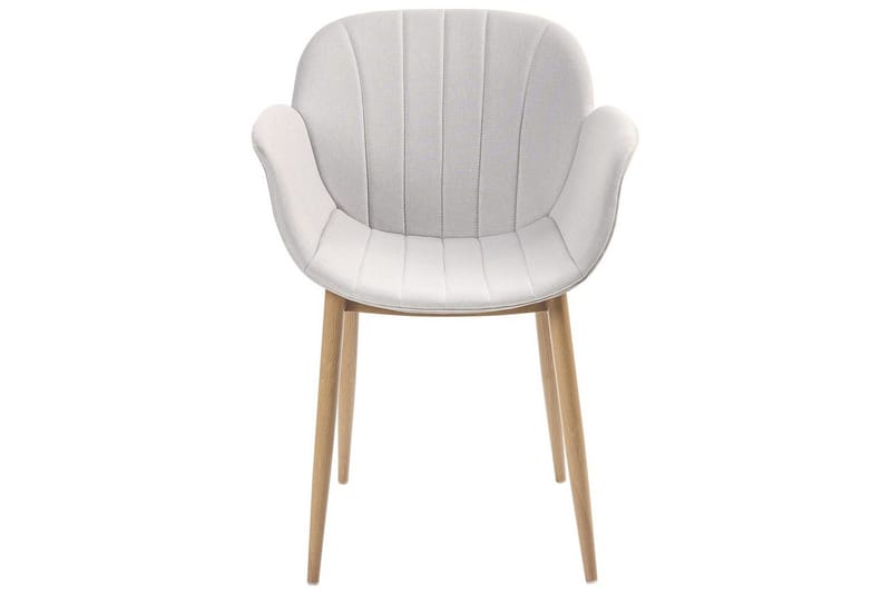 Sæt med 2 spiseborde Alice - Grå, lyst træ - Møbler - Stole & lænestole - Spisebordsstole & køkkenstole