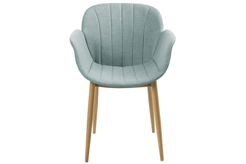 Sæt med 2 spiseborde Alice - Grønt, lyst træ - Møbler - Stole & lænestole - Spisebordsstole & køkkenstole