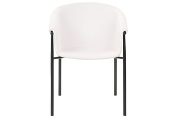 Sæt med 2 spiseborde Ames - Beige, sort - Møbler - Stole & lænestole - Spisebordsstole & køkkenstole