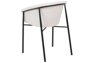 Sæt med 2 spiseborde Ames - Beige, sort - Møbler - Stole & lænestole - Spisebordsstole & køkkenstole