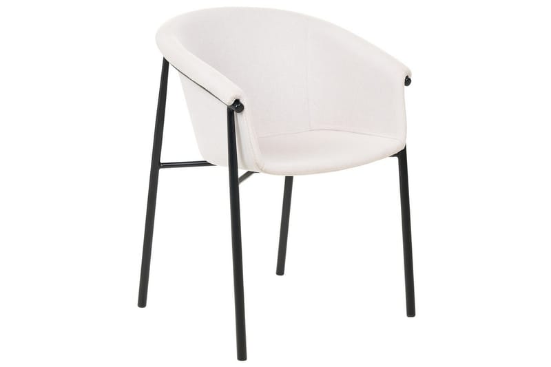 Sæt med 2 spiseborde Ames - Beige, sort - Møbler - Stole & lænestole - Spisebordsstole & køkkenstole