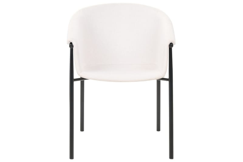 Sæt med 2 spiseborde Ames - Beige, sort - Møbler - Stole & lænestole - Spisebordsstole & køkkenstole