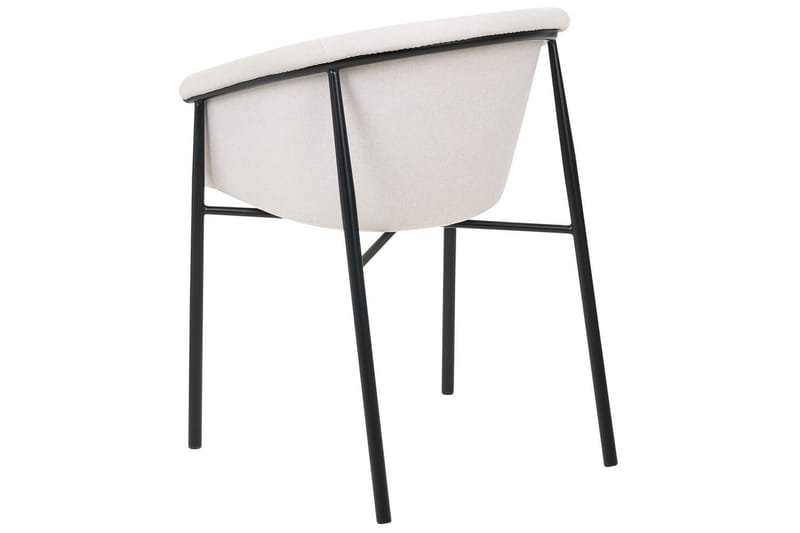 Sæt med 2 spiseborde Ames - Beige, sort - Møbler - Stole & lænestole - Spisebordsstole & køkkenstole