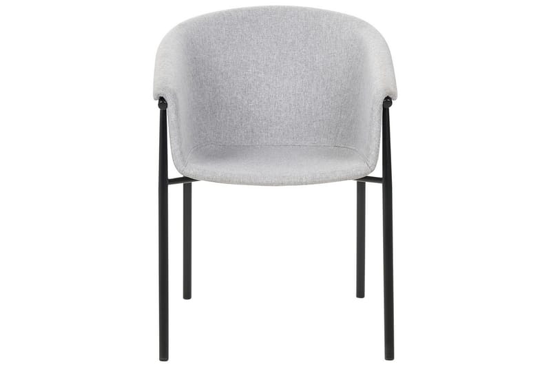 Sæt med 2 spiseborde Ames - Grå, sort - Møbler - Stole & lænestole - Spisebordsstole & køkkenstole