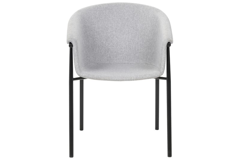 Sæt med 2 spiseborde Ames - Grå, sort - Møbler - Stole & lænestole - Spisebordsstole & køkkenstole