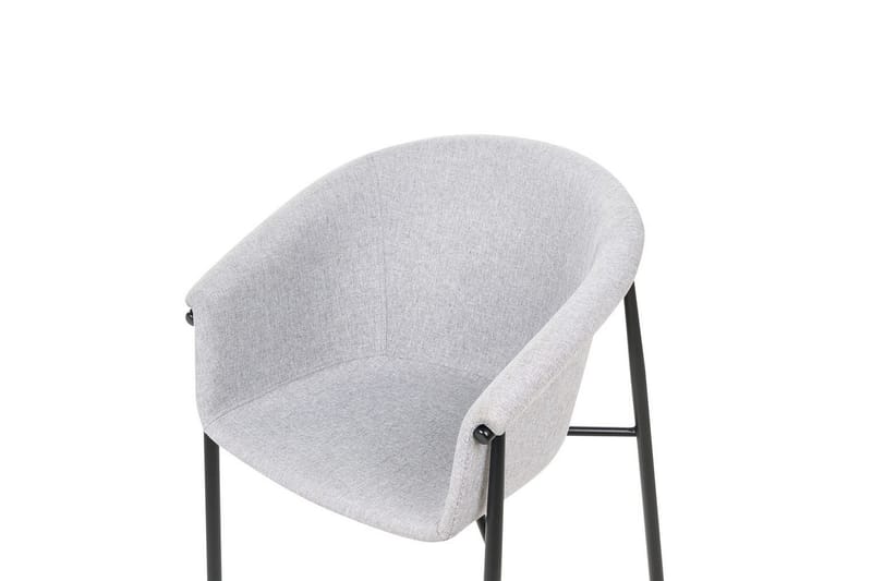 Sæt med 2 spiseborde Ames - Grå, sort - Møbler - Stole & lænestole - Spisebordsstole & køkkenstole