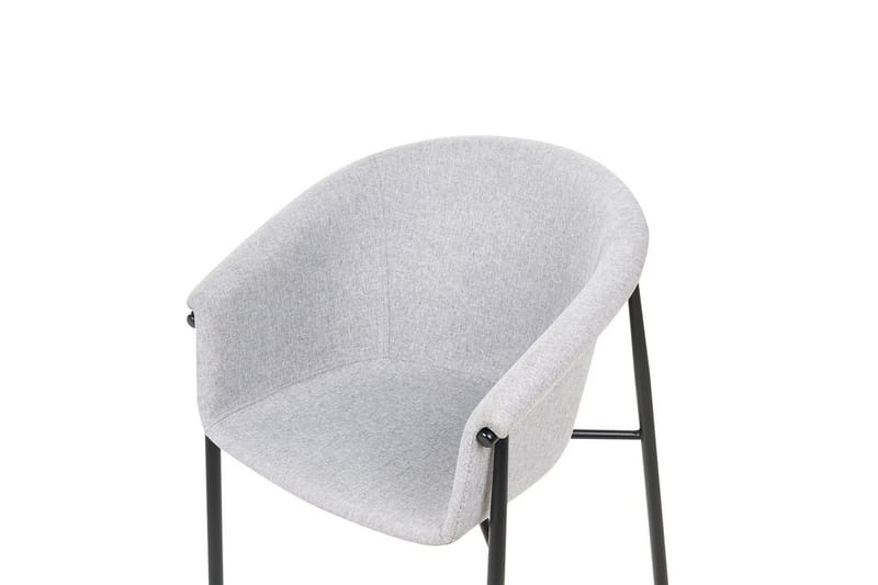 Sæt med 2 spiseborde Ames - Grå, sort - Møbler - Stole & lænestole - Spisebordsstole & køkkenstole