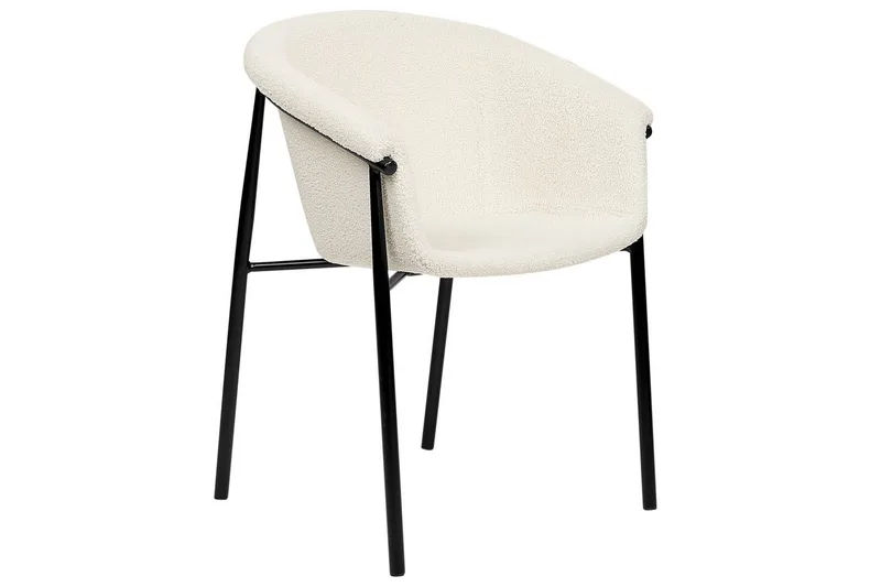 Sæt med 2 spiseborde Ames - Hvid, Sort - Møbler - Stole & lænestole - Spisebordsstole & køkkenstole