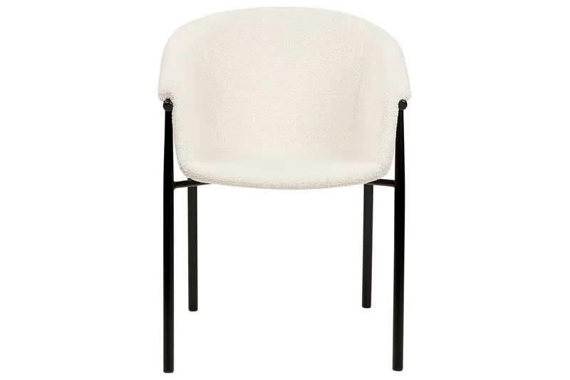 Sæt med 2 spiseborde Ames - Hvid, Sort - Møbler - Stole & lænestole - Spisebordsstole & køkkenstole