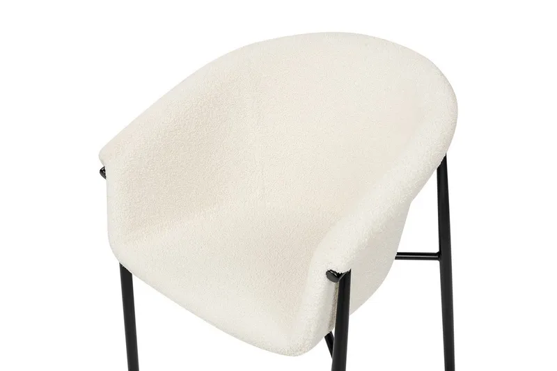 Sæt med 2 spiseborde Ames - Hvid, Sort - Møbler - Stole & lænestole - Spisebordsstole & køkkenstole