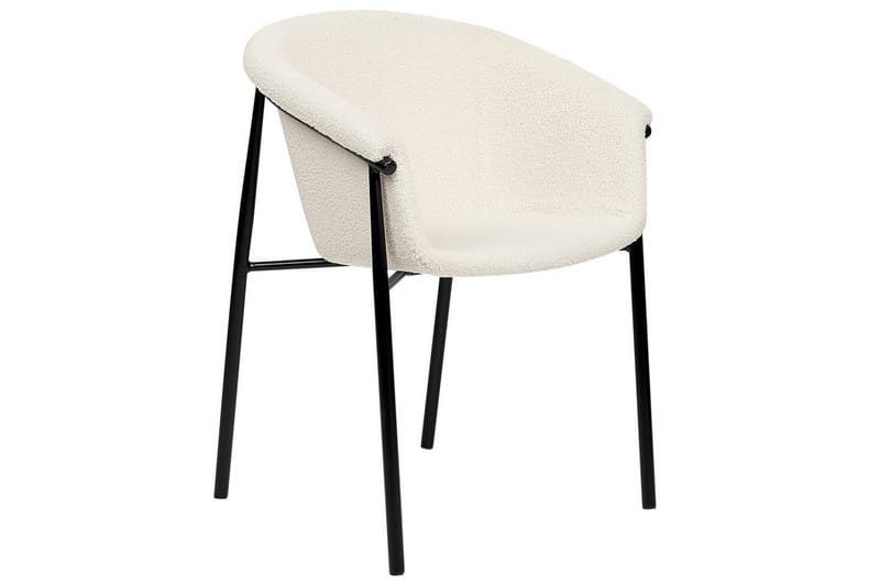 Sæt med 2 spiseborde Ames - Hvid, Sort - Møbler - Stole & lænestole - Spisebordsstole & køkkenstole