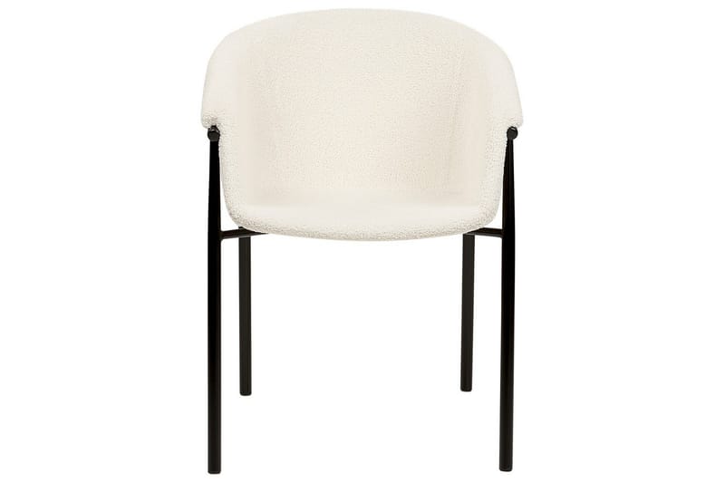 Sæt med 2 spiseborde Ames - Hvid, Sort - Møbler - Stole & lænestole - Spisebordsstole & køkkenstole