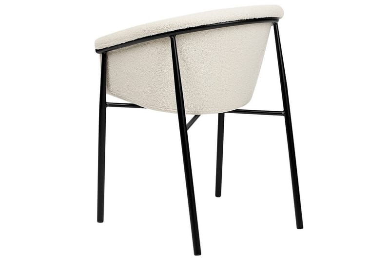 Sæt med 2 spiseborde Ames - Hvid, Sort - Møbler - Stole & lænestole - Spisebordsstole & køkkenstole