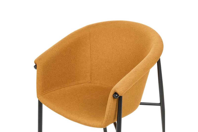 Sæt med 2 spiseborde Ames - Orange, sort - Møbler - Stole & lænestole - Spisebordsstole & køkkenstole