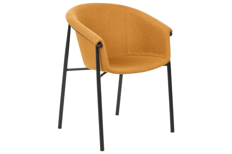 Sæt med 2 spiseborde Ames - Orange, sort - Møbler - Stole & lænestole - Spisebordsstole & køkkenstole